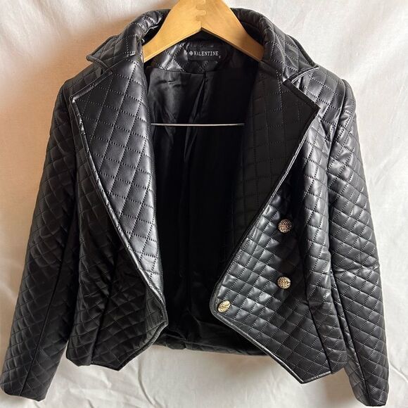 Diamond quilted blazer suit skirt set - Picture 15 of 16